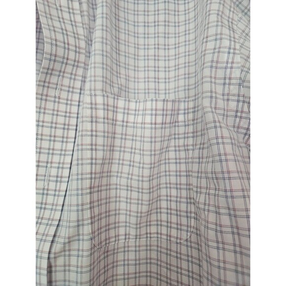 Roundtree Yorke Gold Label Shirt Mens 16 33 Red Blue  Plaid Non Iron RGB - Picture 6 of 10